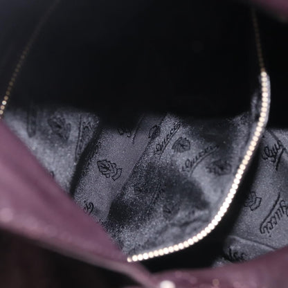 Gucci Hysteria Convertible Top Handle Bag Suede, BURGUNDY, SUEDE, Handbag