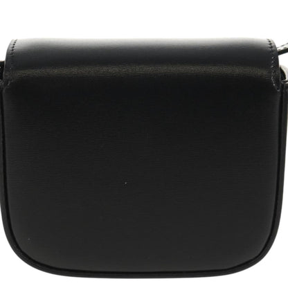 Celine Vintage Triomphe Shoulder Bag Leather, Black, Leather, Handbag