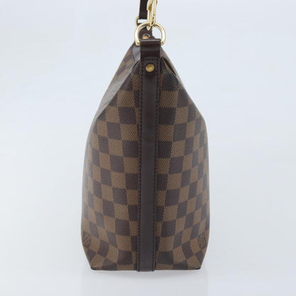 Louis Vuitton Illovo Handbag Damier, BROWN, CANVAS, Handbag