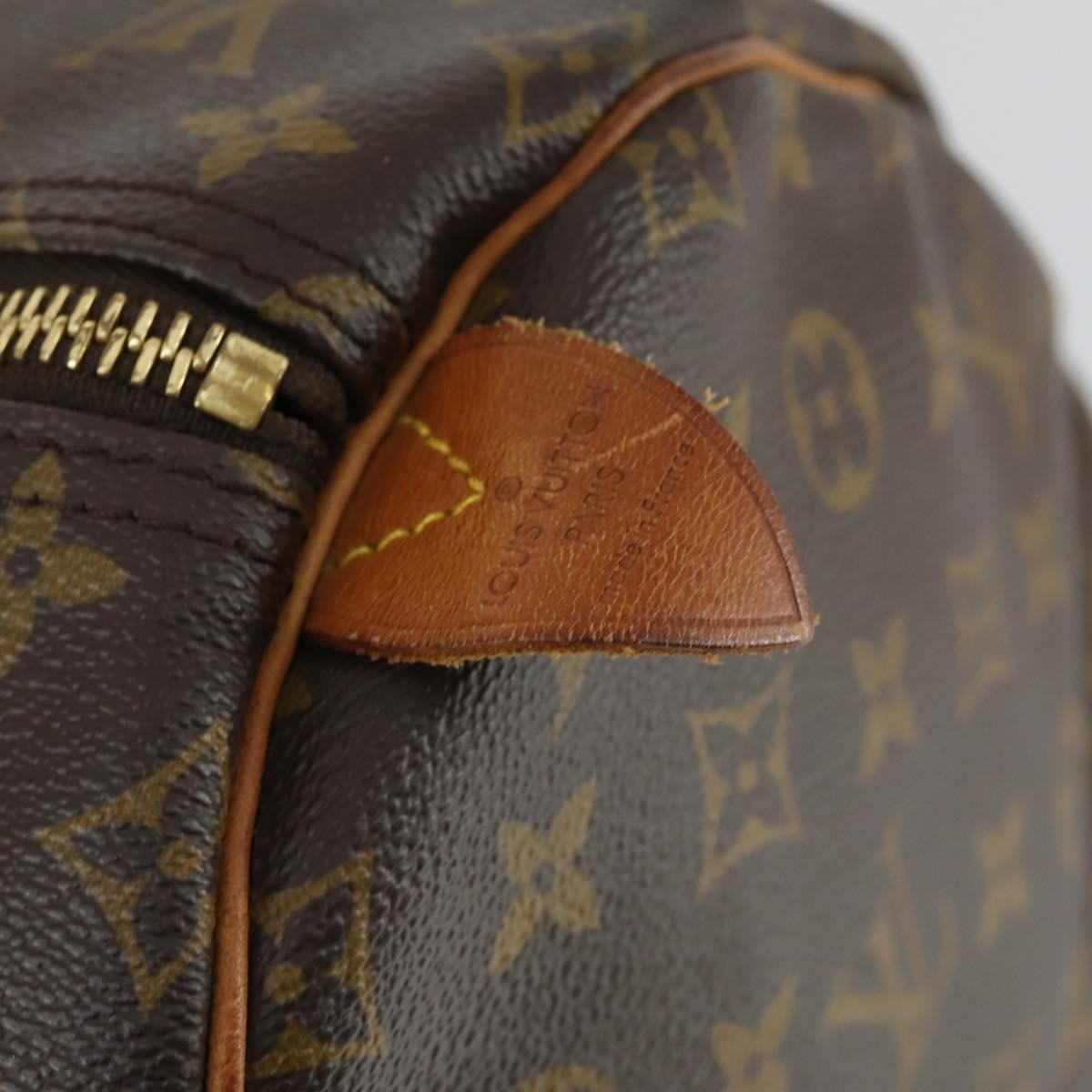 Louis Vuitton Keepall Bag Monogram Canvas, BROWN, CANVAS, Travel bag