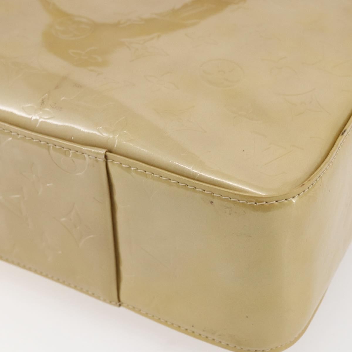 Louis Vuitton Columbus Handbag Monogram Vernis, BEIGE, PATENT_LEATHER, Tote bag