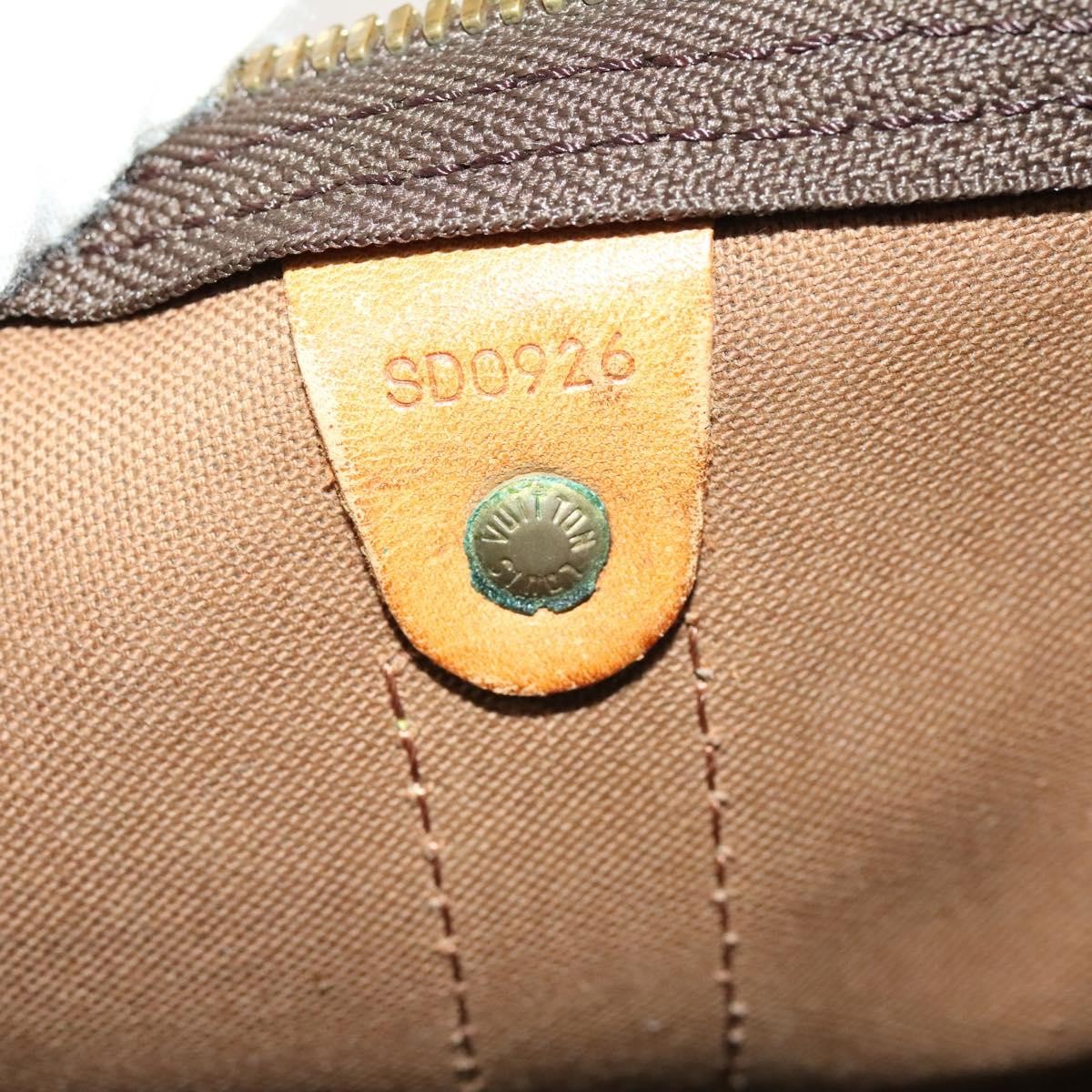 Louis Vuitton Keepall Bag Monogram Canvas, BROWN, CANVAS, Travel bag