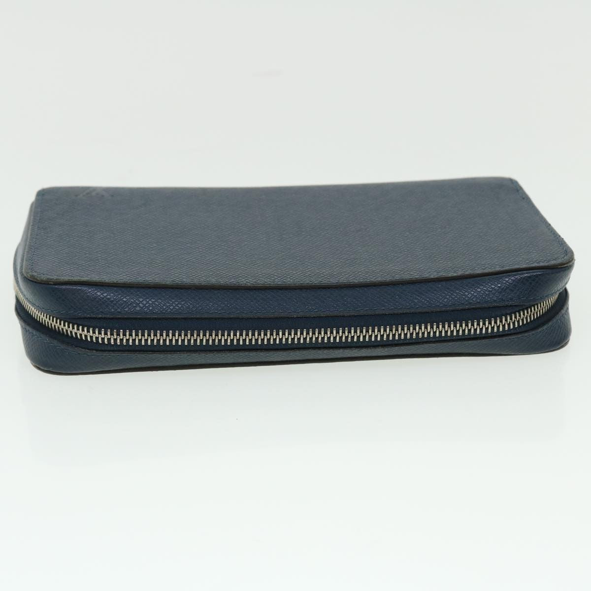 Louis Vuitton Zippy XL Taiga Leather, Navy, Leather, Wallet