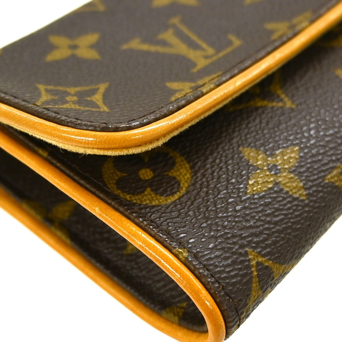 Louis Vuitton Twin Handbag Monogram Canvas, Brown, Canvas, Clutch