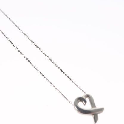 Tiffany & Co. Paloma Picasso Loving Heart Pendant Necklace Silver 925, SILVER, SILVER, Necklace