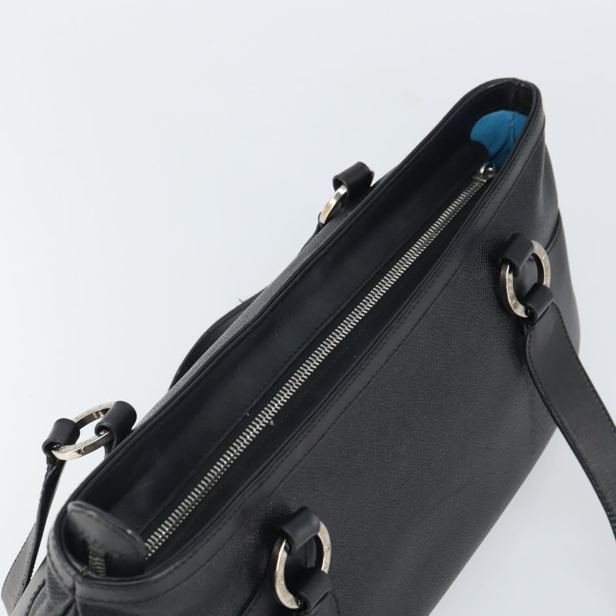 Bvlgari Handbag Leather, BLACK, LEATHER, Handbag