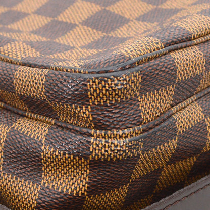 Louis Vuitton Naviglio Handbag Damier, Brown, Canvas, Shoulder Bag