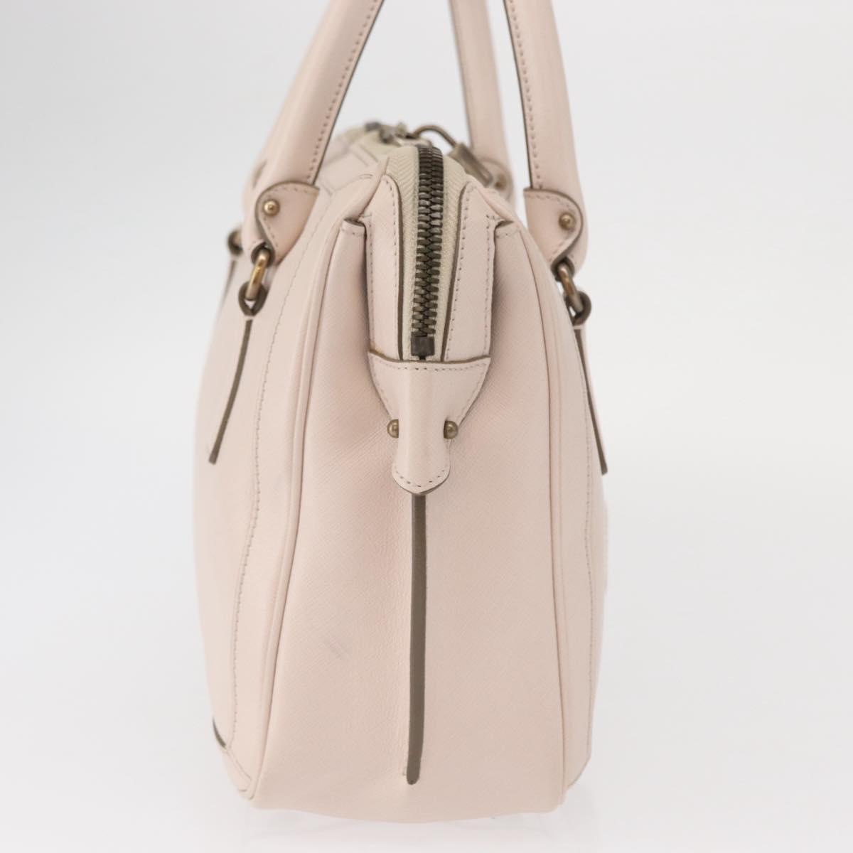 Salvatore Ferragamo Gancini handbag Leather, Pink, Leather, Handbag