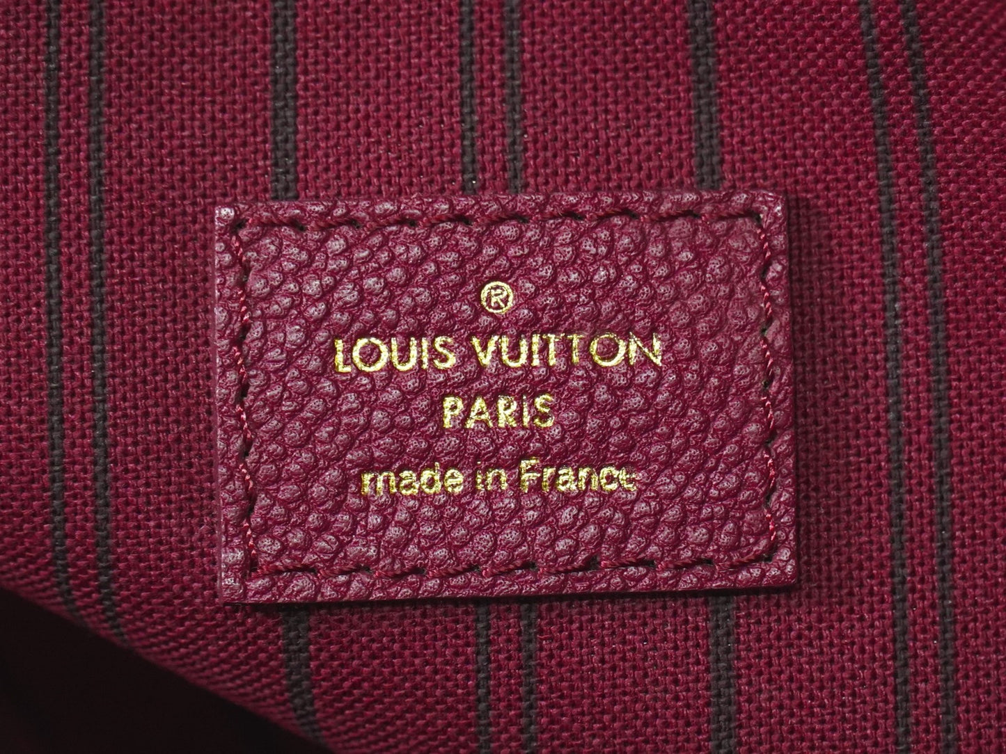 Louis Vuitton Citadine Handbag Monogram Empreinte Leather, BURGUNDY, LEATHER, Handbag