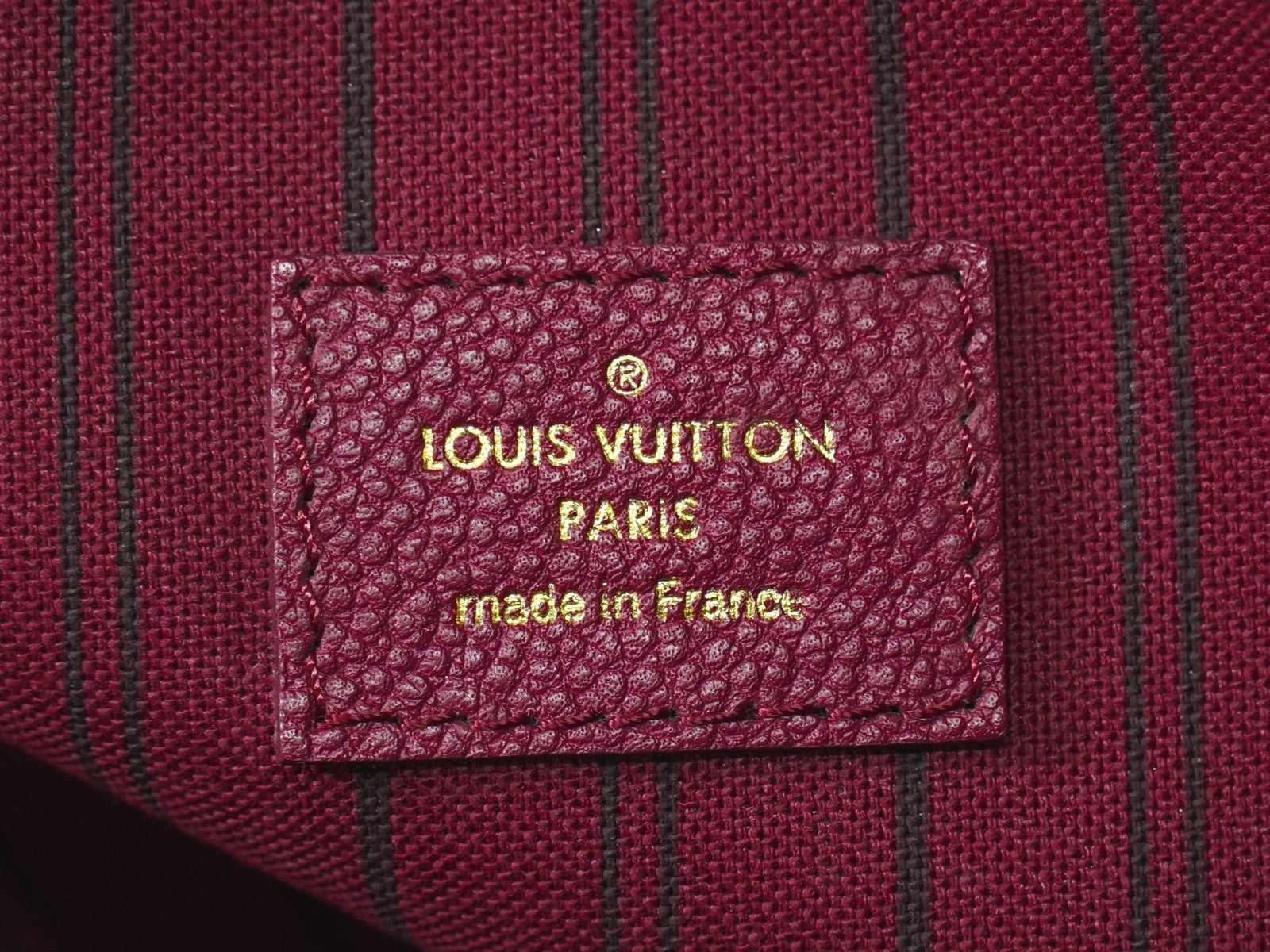 Louis Vuitton Citadine Handbag Monogram Empreinte Leather, BURGUNDY, LEATHER, Handbag