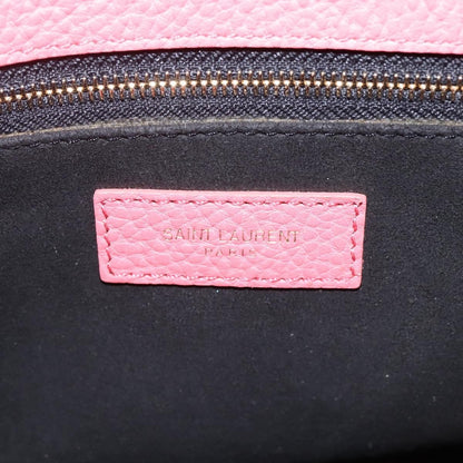 Saint Laurent Sac de Jour Bag Leather, PINK, LEATHER, Handbag