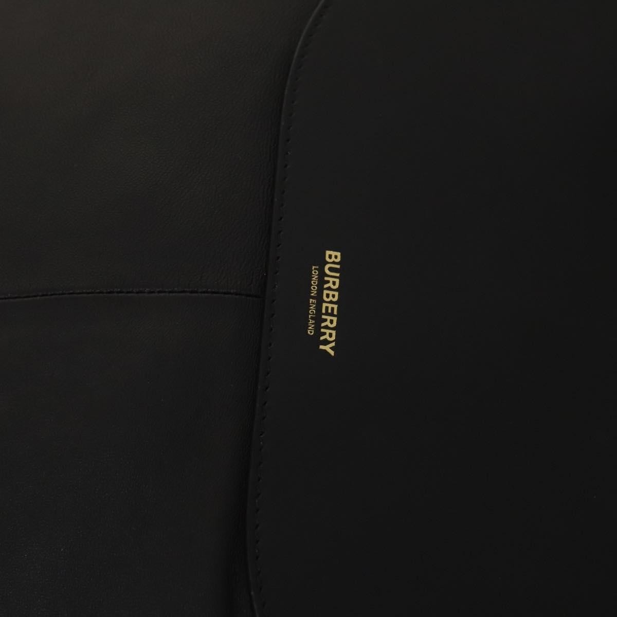Burberry Vintage Shoulder Bag Leather, BLACK, LEATHER, Shoulder bag