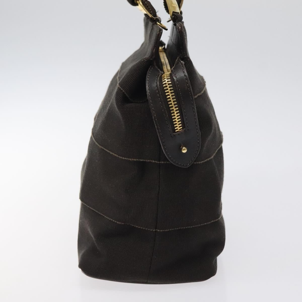 Salvatore Ferragamo Vala Handbag Canvas, BROWN, CANVAS, Handbag