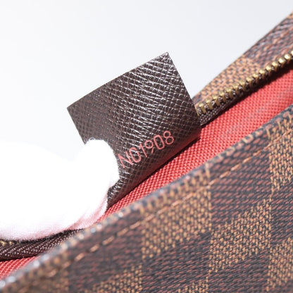 Louis Vuitton Trousse Make Up Bag Damier, BROWN, CANVAS, Clutche & pouche