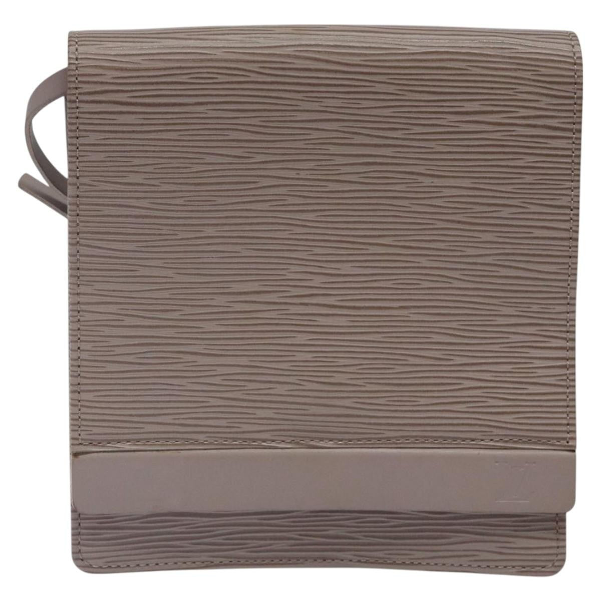 Louis Vuitton Biarritz Shoulder Bag Epi Leather, GRAY, LEATHER, Shoulder bag