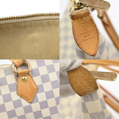 Louis Vuitton Saleya Handbag Damier, WHITE, CANVAS, Shoulder bag