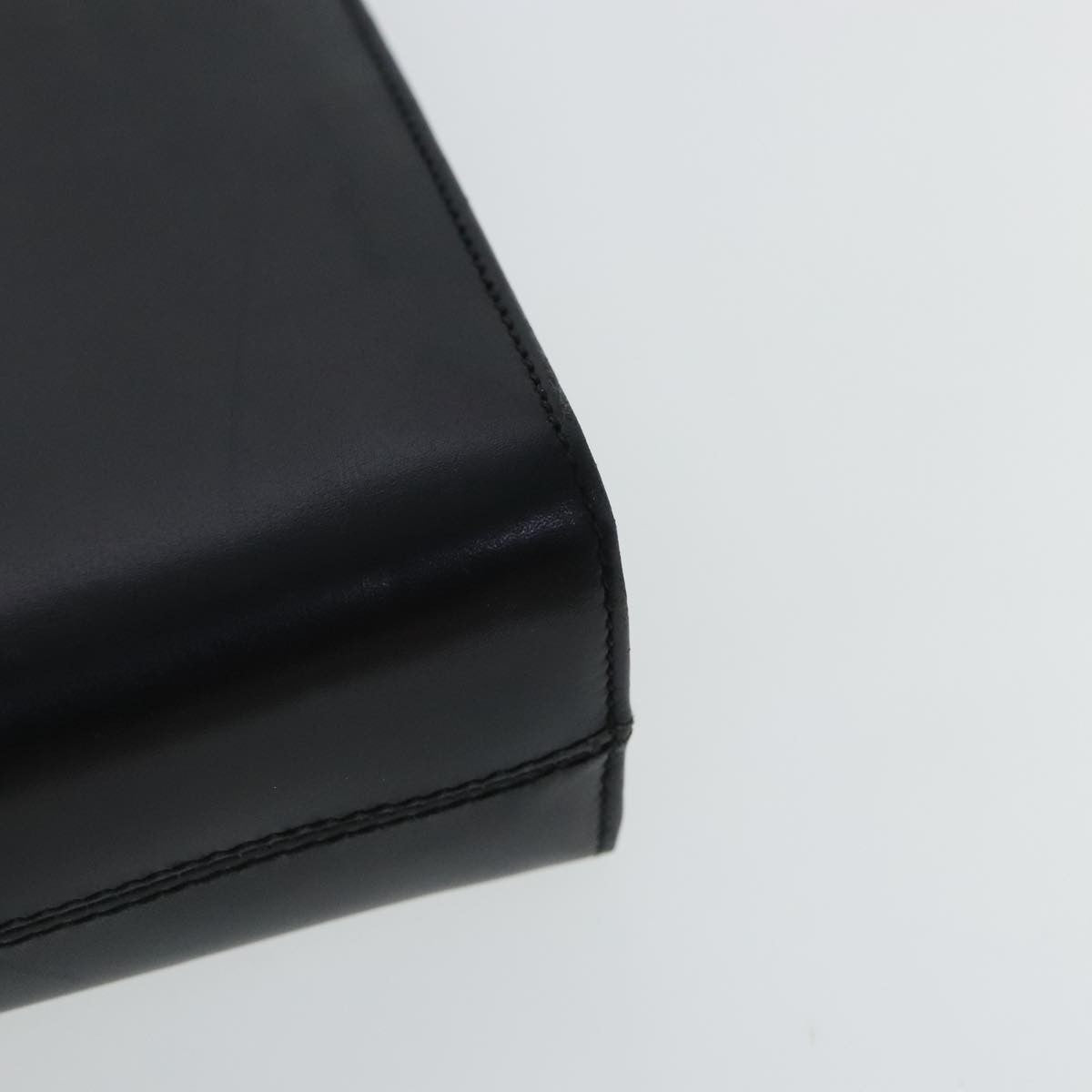 Salvatore Ferragamo Vintage Gancini Chain Shoulder Bag Leather, BLACK, LEATHER, Shoulder bag