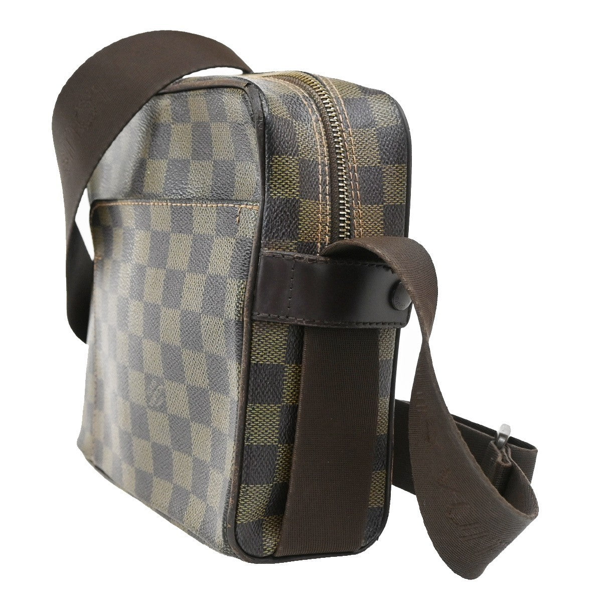 Louis Vuitton Olav Handbag Damier, BROWN, CANVAS, Shoulder bag