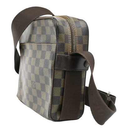 Louis Vuitton Olav Handbag Damier, BROWN, CANVAS, Shoulder bag