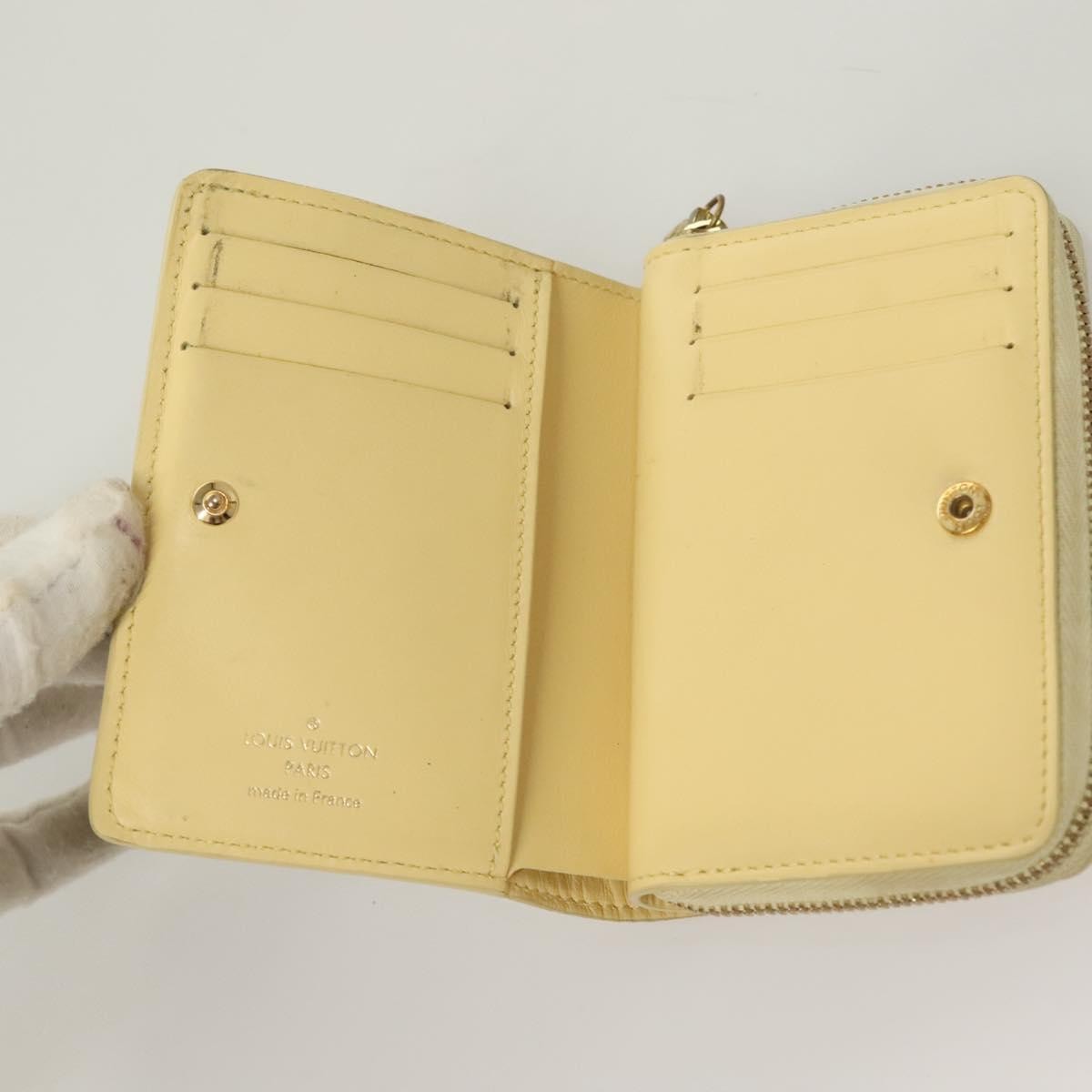 Louis Vuitton Lou Wallet Nanogram Leather, BEIGE, LEATHER, Wallets