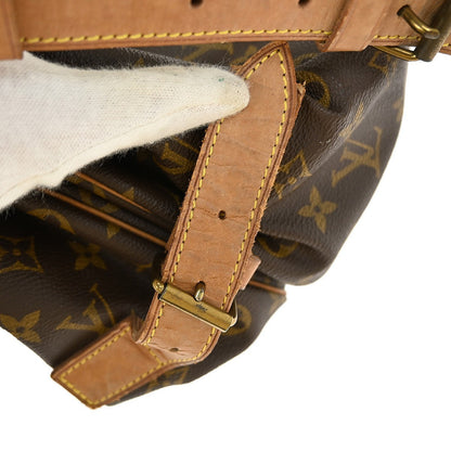 Louis Vuitton Saumur Handbag Monogram Canvas, BROWN, CANVAS, Shoulder bag