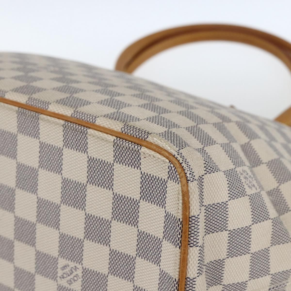 Louis Vuitton Saleya Handbag Damier, WHITE, CANVAS, Tote bag