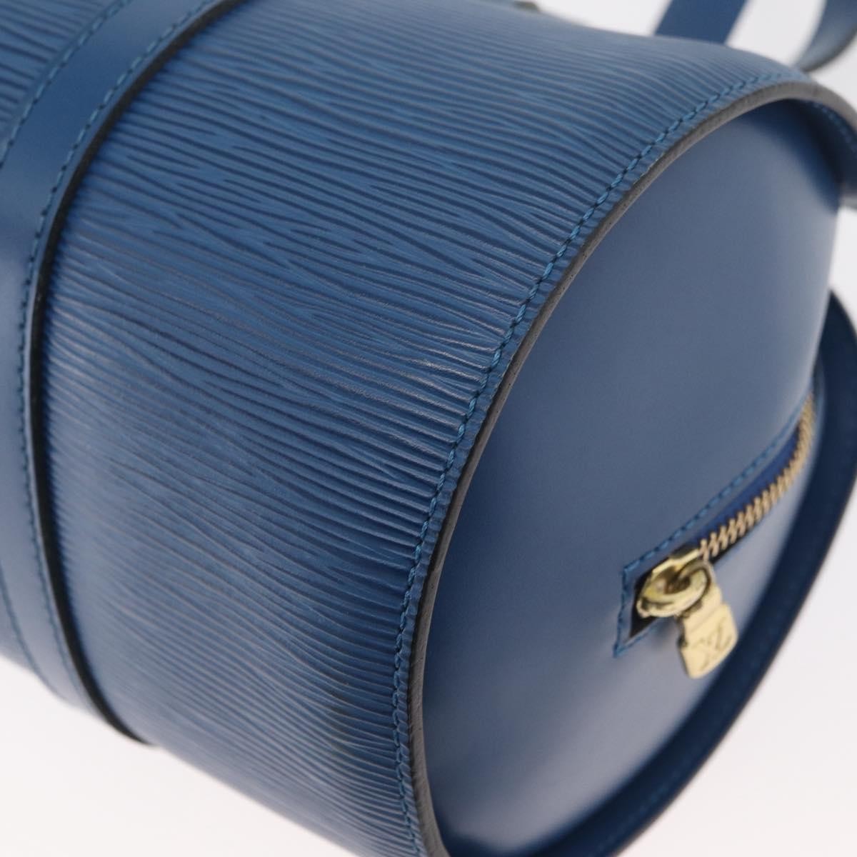 Louis Vuitton Soufflot Handbag Epi Leather, Blue, Leather, Handbag