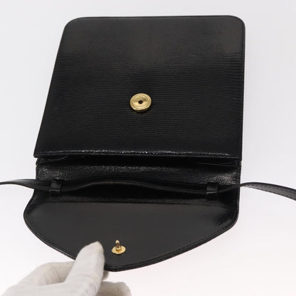 Saint Laurent Vintage Shoulder Bag Leather, BLACK, LEATHER, Shoulder bag