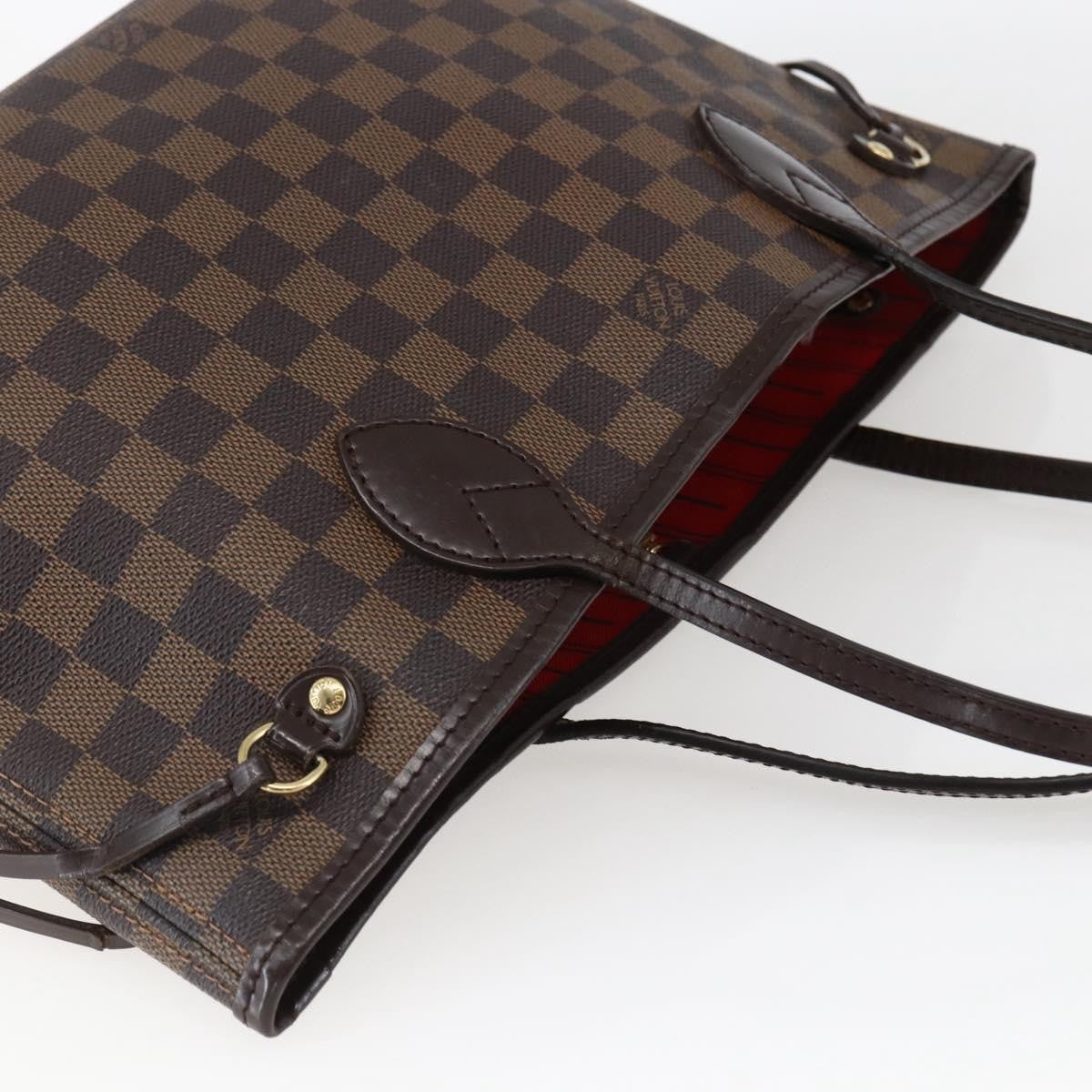 Louis Vuitton Neverfull Tote Damier, BROWN, CANVAS, Tote bag