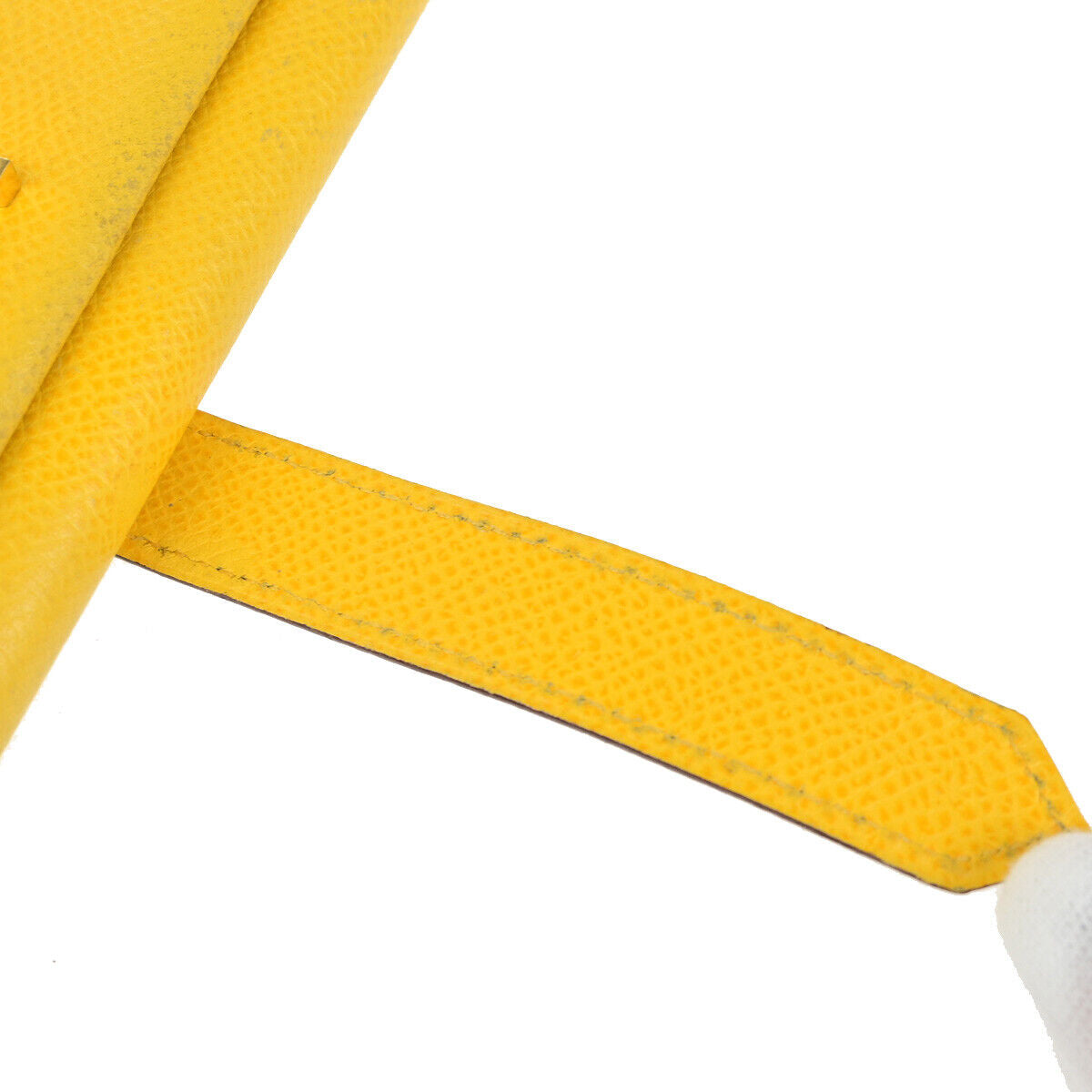 Hermes Bearn Trifold Wallet Epsom, YELLOW, LEATHER, Wallets