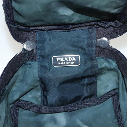 Prada Zip Around Toiletry Bag Tessuto, Navy, Nylon, Clutch