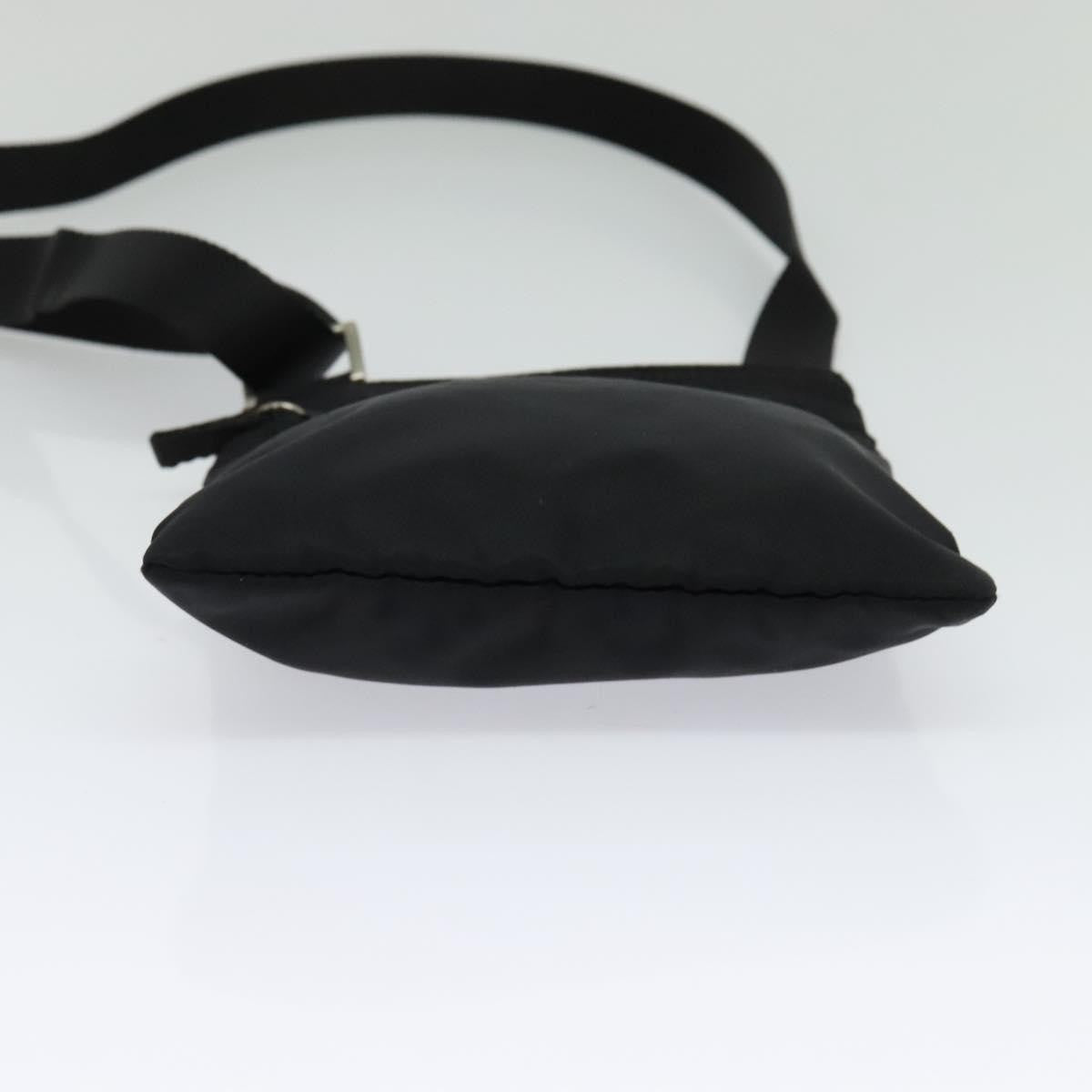 Prada Flat Messenger Bag Tessuto, BLACK, NYLON, Shoulder bag
