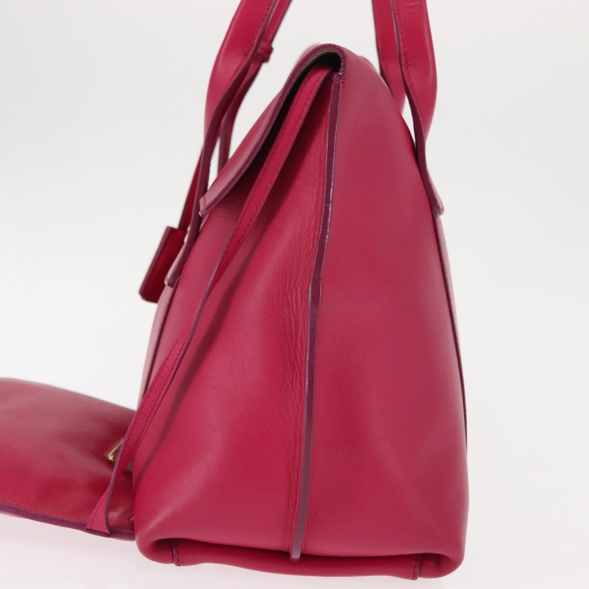 Salvatore Ferragamo Sookie Satchel Leather, PINK, LEATHER, Handbag