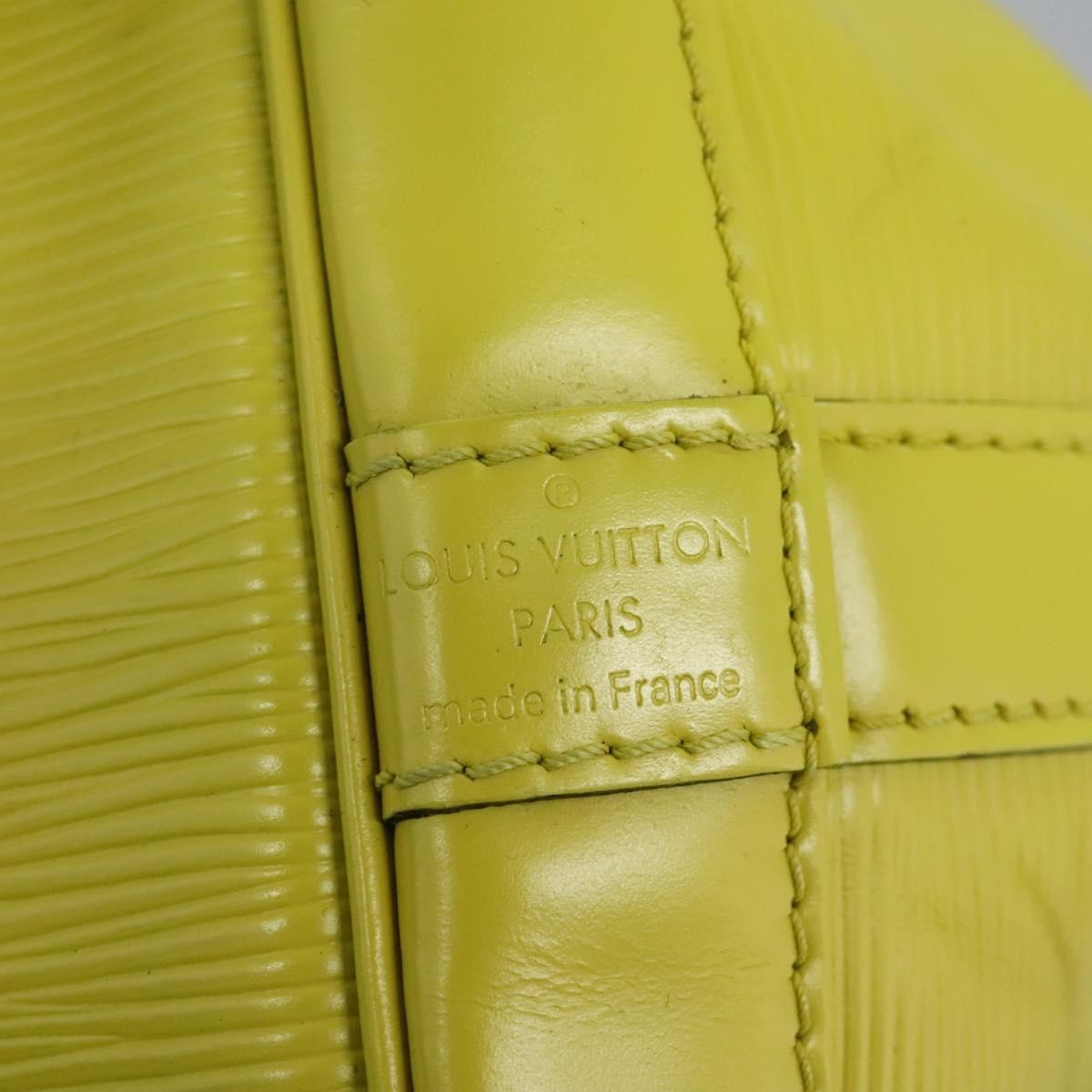 Louis Vuitton Petit Noe Handbag Epi Leather, Green, Leather, Shoulder Bag