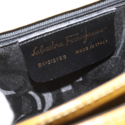 Salvatore Ferragamo Gancini handbag Patent leather, Yellow, Patent Leather, Handbag