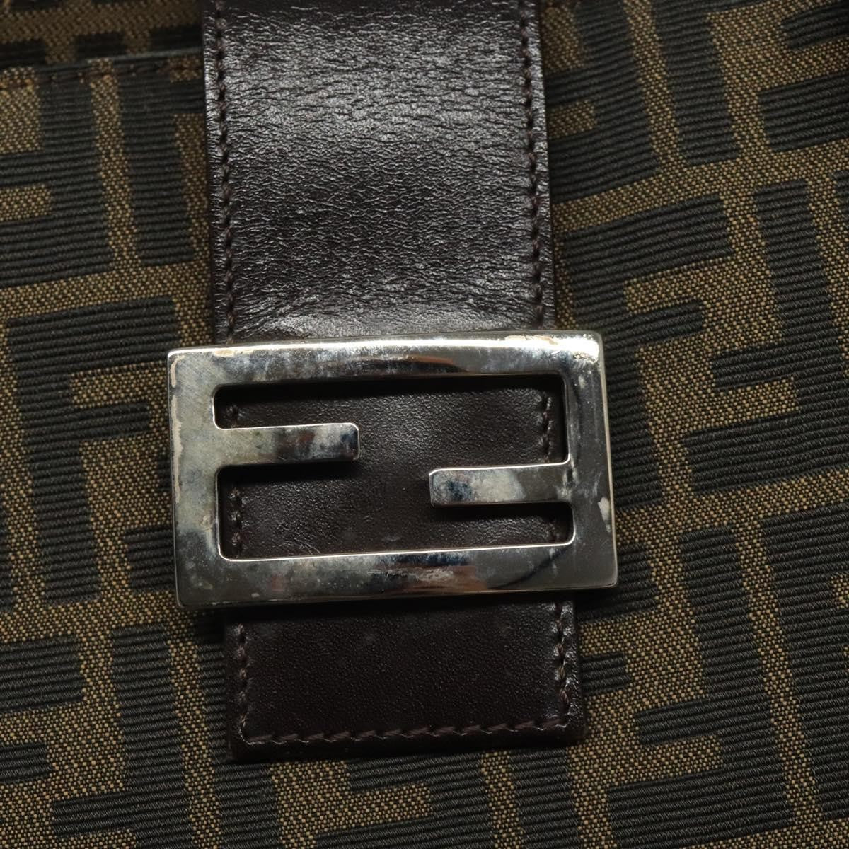 Fendi Zucca Tote bag FF motif, BLACK, CANVAS, Tote bag