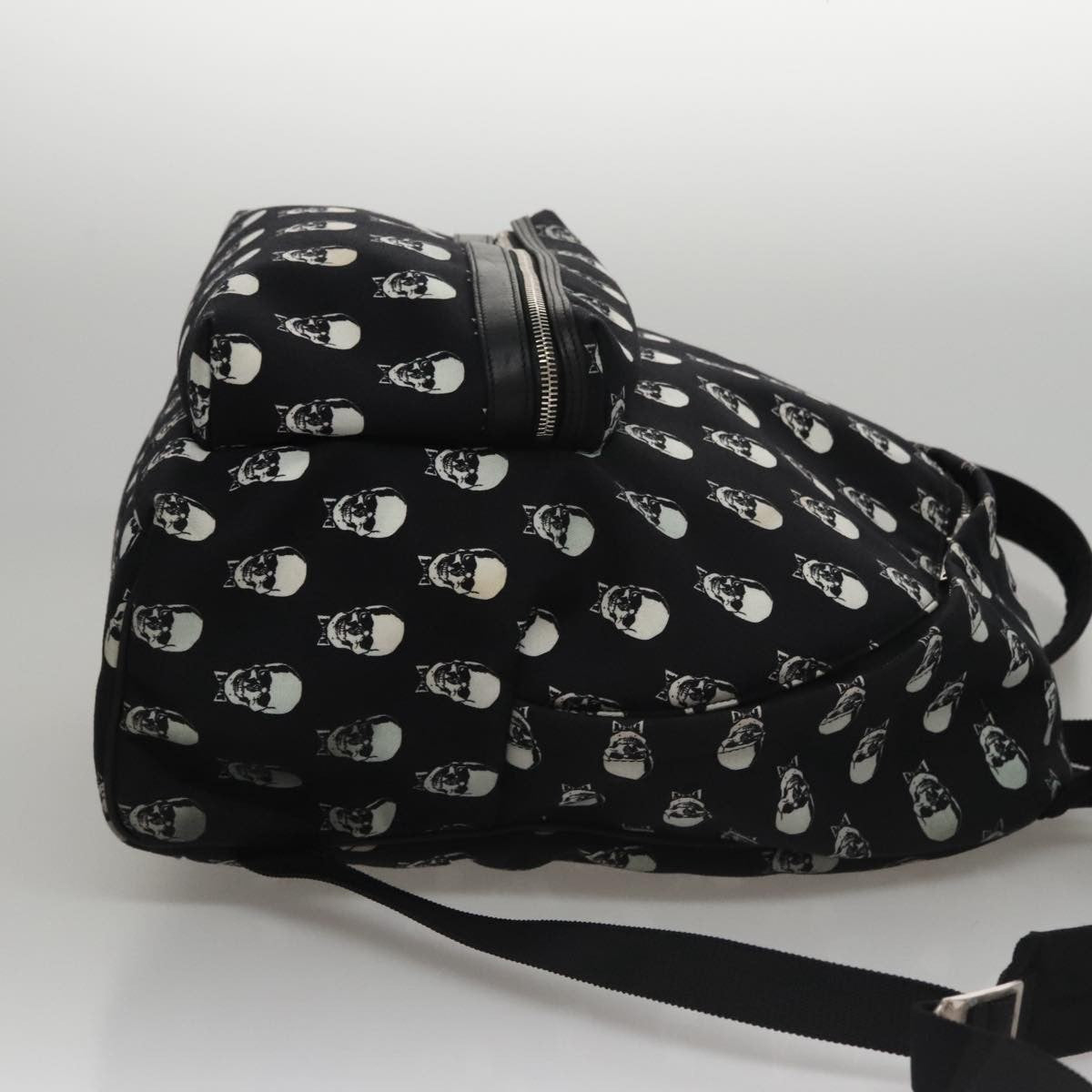 Saint Laurent City Backpack Canvas, BLACK, CANVAS, Backpack