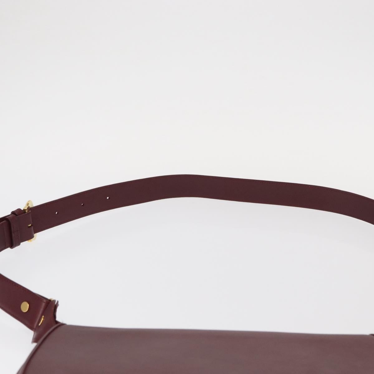 cartier Must de Cartier Shoulder Bag Leather, BURGUNDY, LEATHER, Shoulder bag