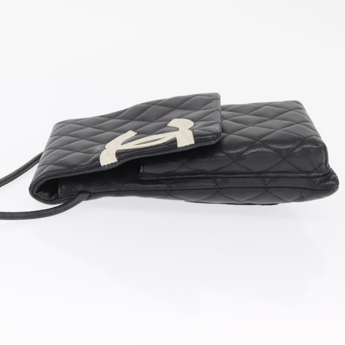 Chanel Cambon Flap Crossbody Bag Quilted Lambskin, SILVER, LEATHER, Shoulder bag