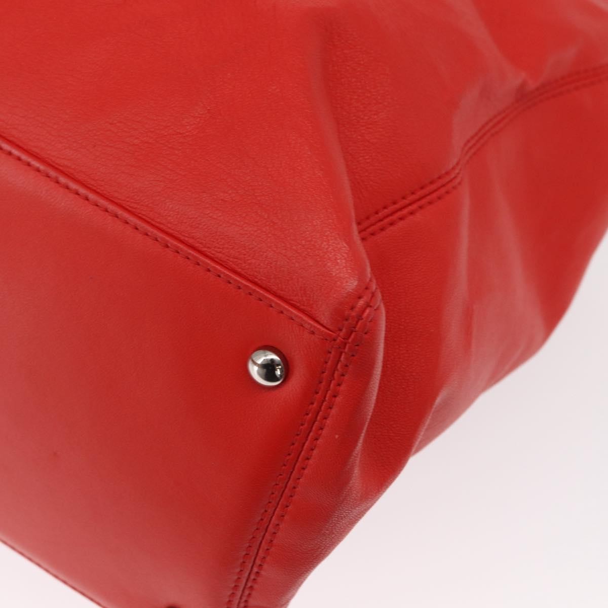 Chanel Cerf Executive Tote Leather, RED, LEATHER, Tote bag