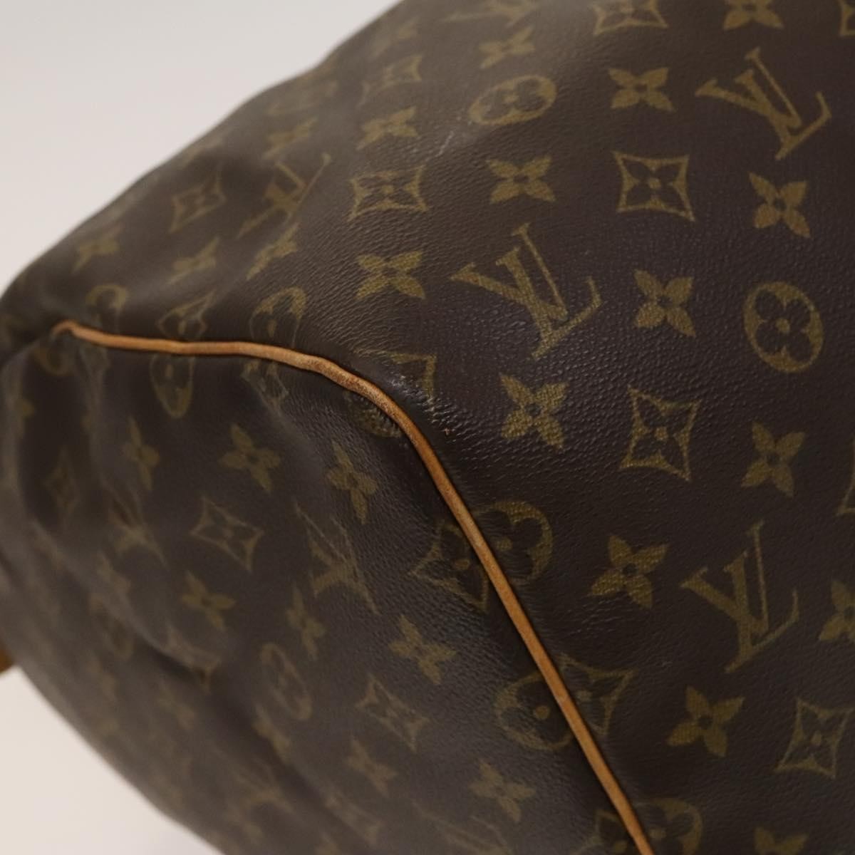Louis Vuitton Keepall Bag Monogram Canvas, BROWN, CANVAS, Travel bag