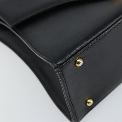 Givenchy Vintage Handbag Leather, BLACK, LEATHER, Handbag