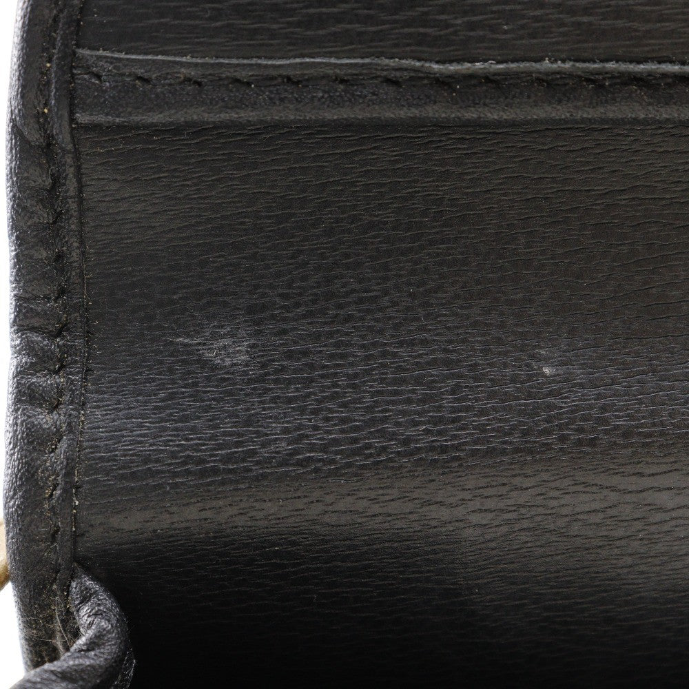 Christian Dior CD Shoulder bag Leather, BLACK, LEATHER, Shoulder bag