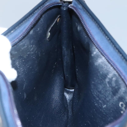 Christian Dior Vintage Trotter Shoulder Bag Canvas, NAVY, CANVAS, Shoulder bag