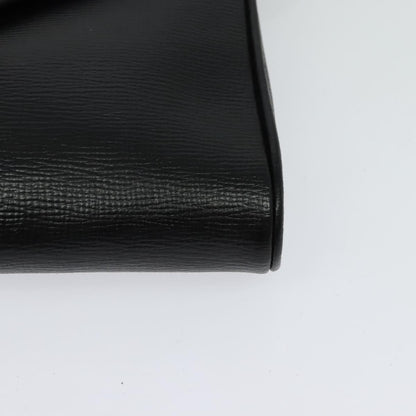 Celine Circle Logo Shoulder Bag Leather, Black, Leather, Shoulder Bag