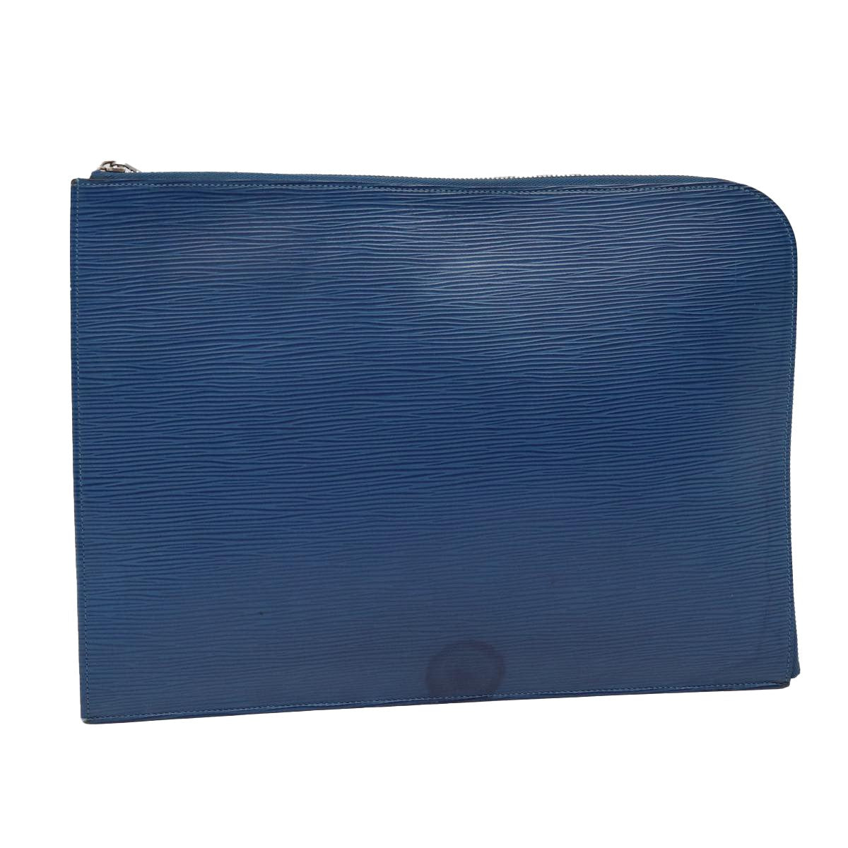 Louis Vuitton Pochette Jour Epi Leather, BLUE, LEATHER, Clutche & pouche