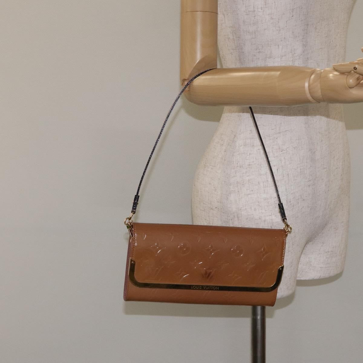 Louis Vuitton Rossmore Handbag Monogram Vernis, BROWN, PATENT_LEATHER, Shoulder bag