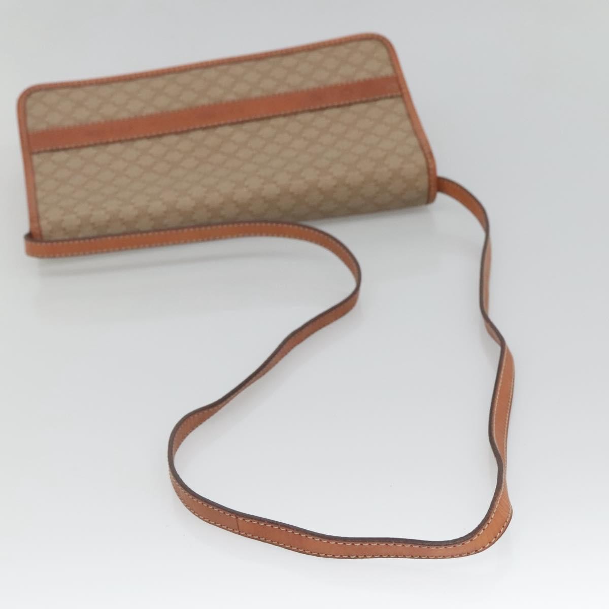 Celine Macadam Shoulder Bag PVC Leather, BEIGE, CANVAS, Shoulder bag