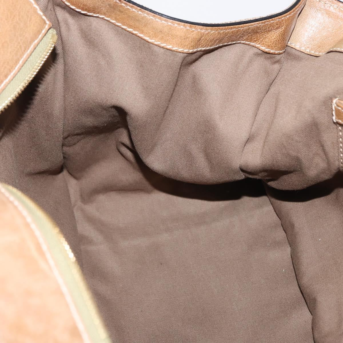 Chloe Harley Handbag Canvas with Leather, BEIGE, CANVAS, Handbag