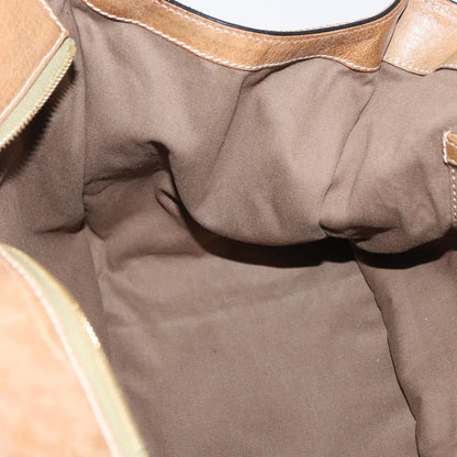 Chloe Harley Handbag Canvas with Leather, BEIGE, CANVAS, Handbag